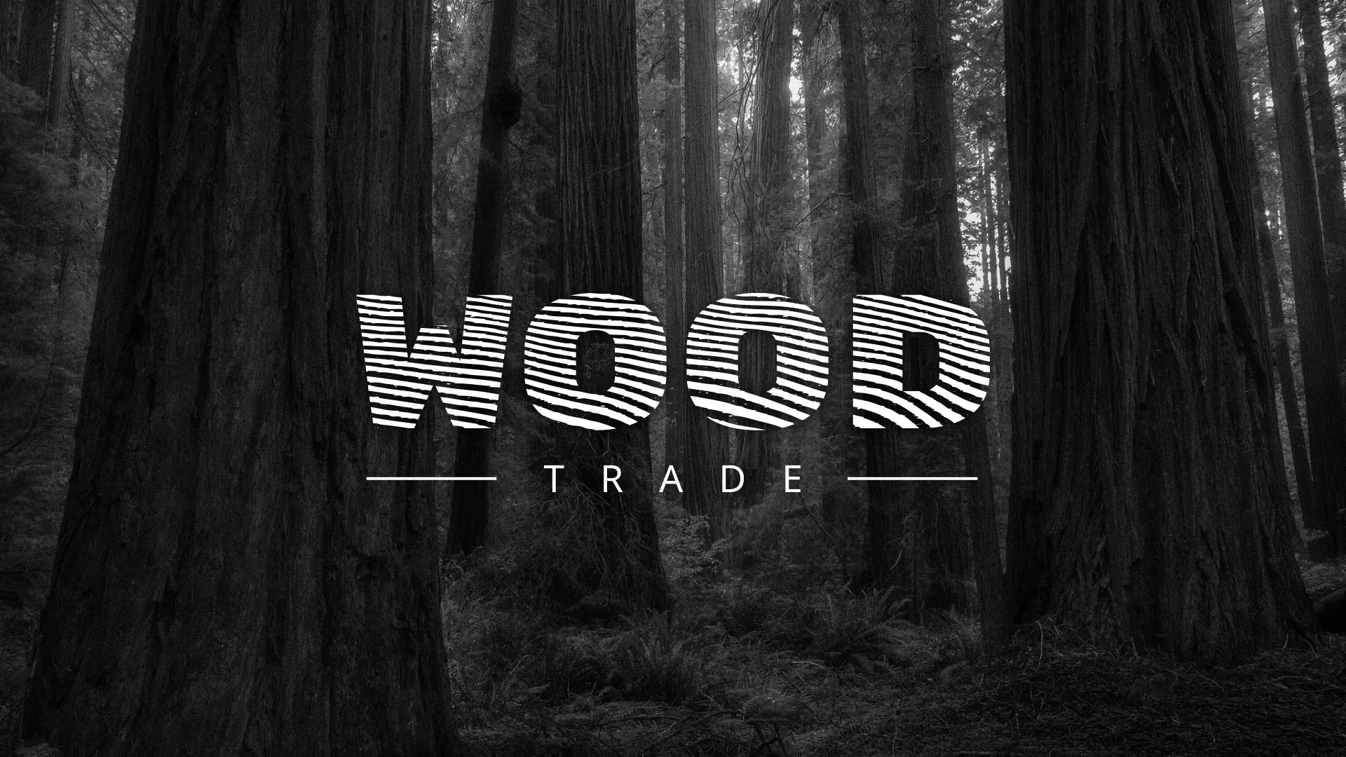 Разработка логотипа для компании «Wood Trade» в Рошале